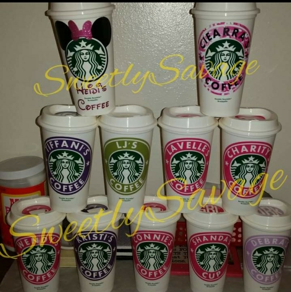 Custom Starbucks resuable Coffee Cup - Picture 4 of 7